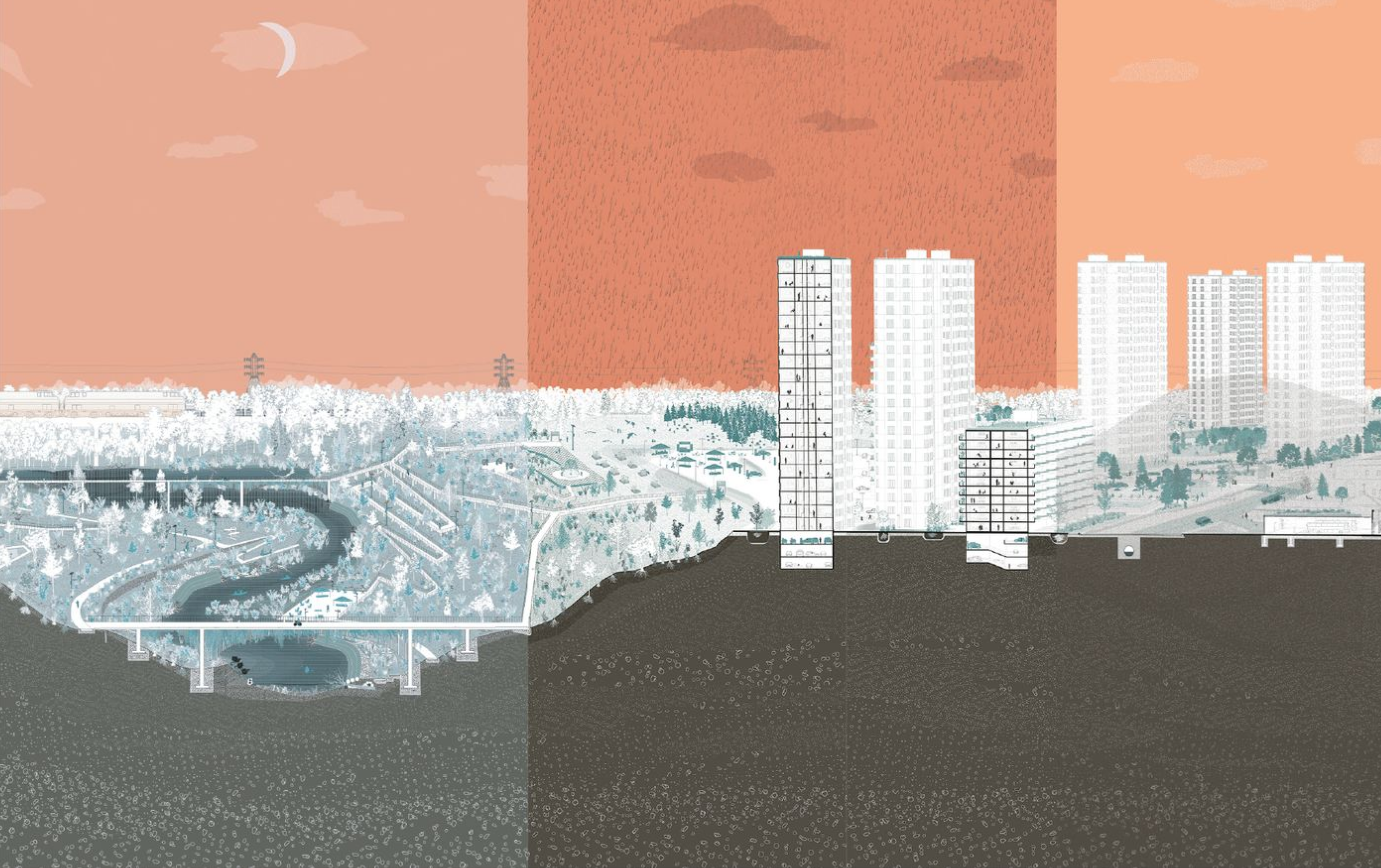 Revitalized urban green spaces boost biodiversity through social engagement.