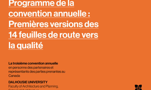 Programme de la convention HALIFAX 2024 : Premières versions des 14 feuilles de route vers la qualité