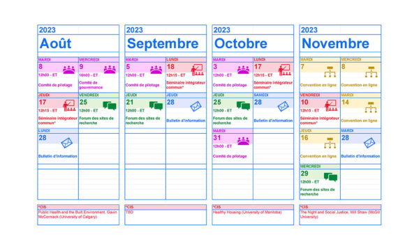 Réservez vos dates : L'Agenda pour 2023-2024 est maintenant en ligne